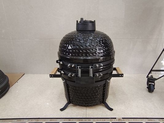 BBQ Black BBQ 15 นิ้ว Kamado Grill เครื่องครัวพิเศษ Charcoal